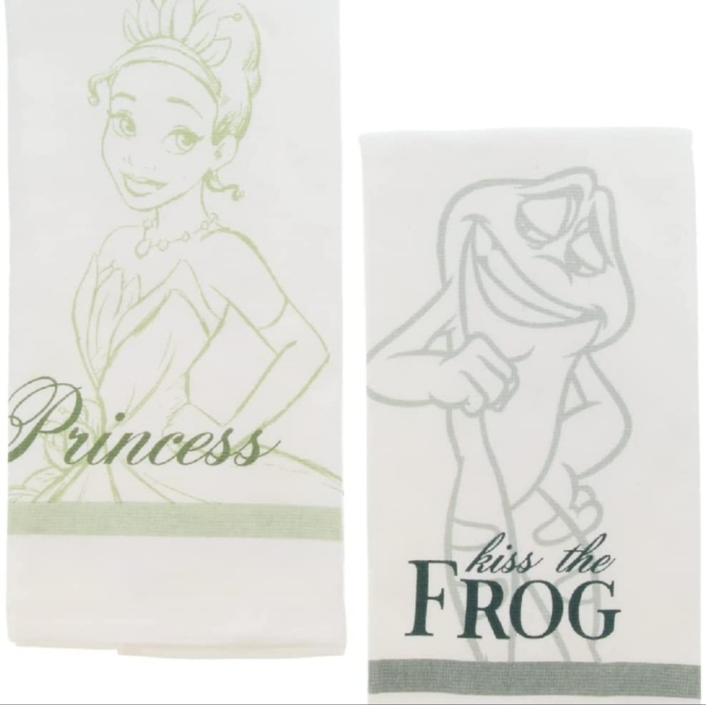 Disney Bridal Collection Princess and the Frog 2pk Kitchen Towels